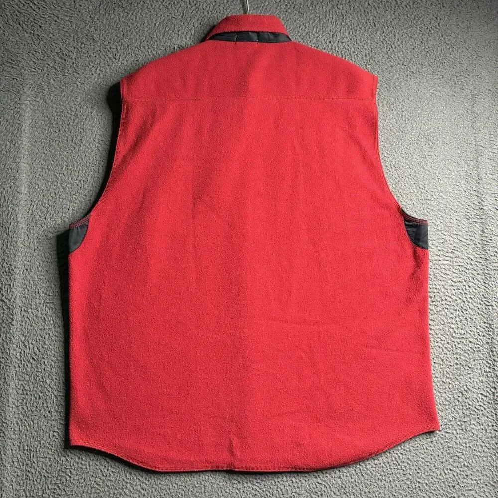 Vintage J.Crew Wool Hunting Vest Men’s Size Medium Red Oarsmen Outdoorsman
